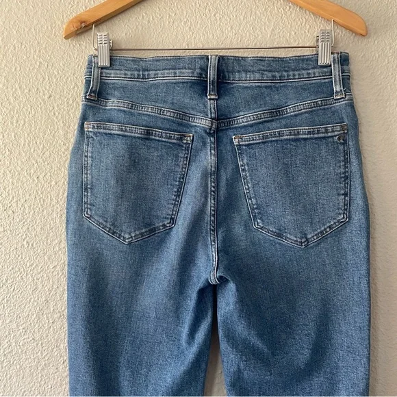 Madewell Stovepipe Jeans Women’s Size 29 Blue Medium Wash Cotton Stretch Pockets - Picture 9 of 16